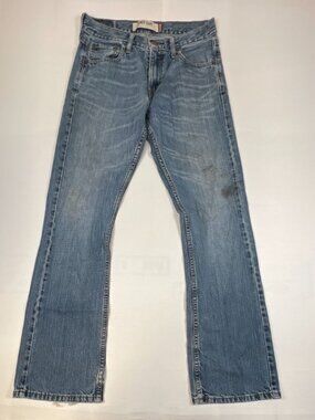 Levi's 527 Men's Slim Boot Cut Blue Denim Jeans Size 30x32 Low Rise Distressed
